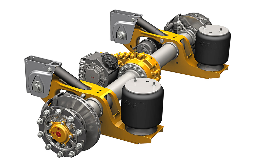 The SAF TRAKr regenerative braking axle from SAF-HOLLAND is scheduled to go into regular production in 2022.